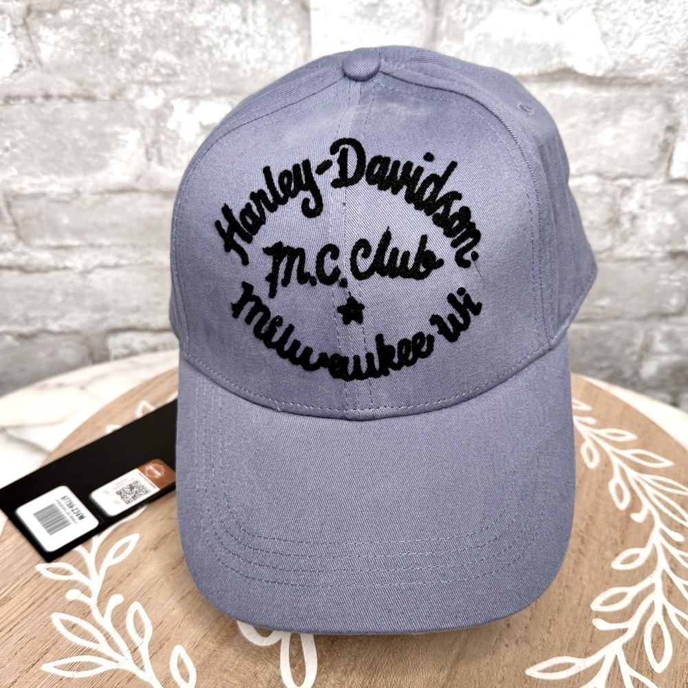 Harley Davidson Logo Milwaukee Club Crew, Hat,Adjustable,100% cotton,embroidered